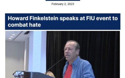 Howard Finkelstein Speaks at FIU Event to Combat Hate – 7 News Miami