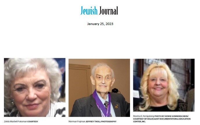 Recognizing Three Community Leaders who ‘Never Forget’ – Jewish Journal