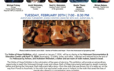 Violins of Hope – Encore Performance, February 20, 2024